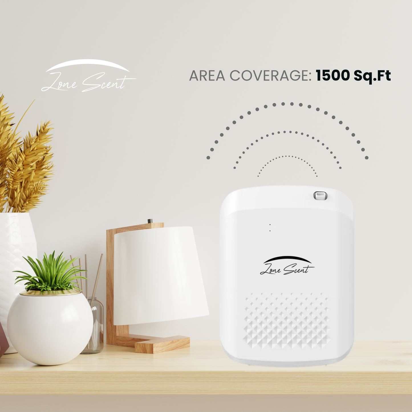 Zone Scent Diffuser - ZS-01F - Waterless, Safe, and Quiet